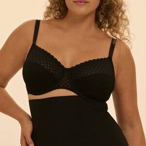 Simone Perele Subtile Full Cup Bra Black Lace 34F 19Y320